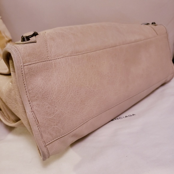 Balenciaga | City Motorbag Satchel Beige - Picture 6 of 9